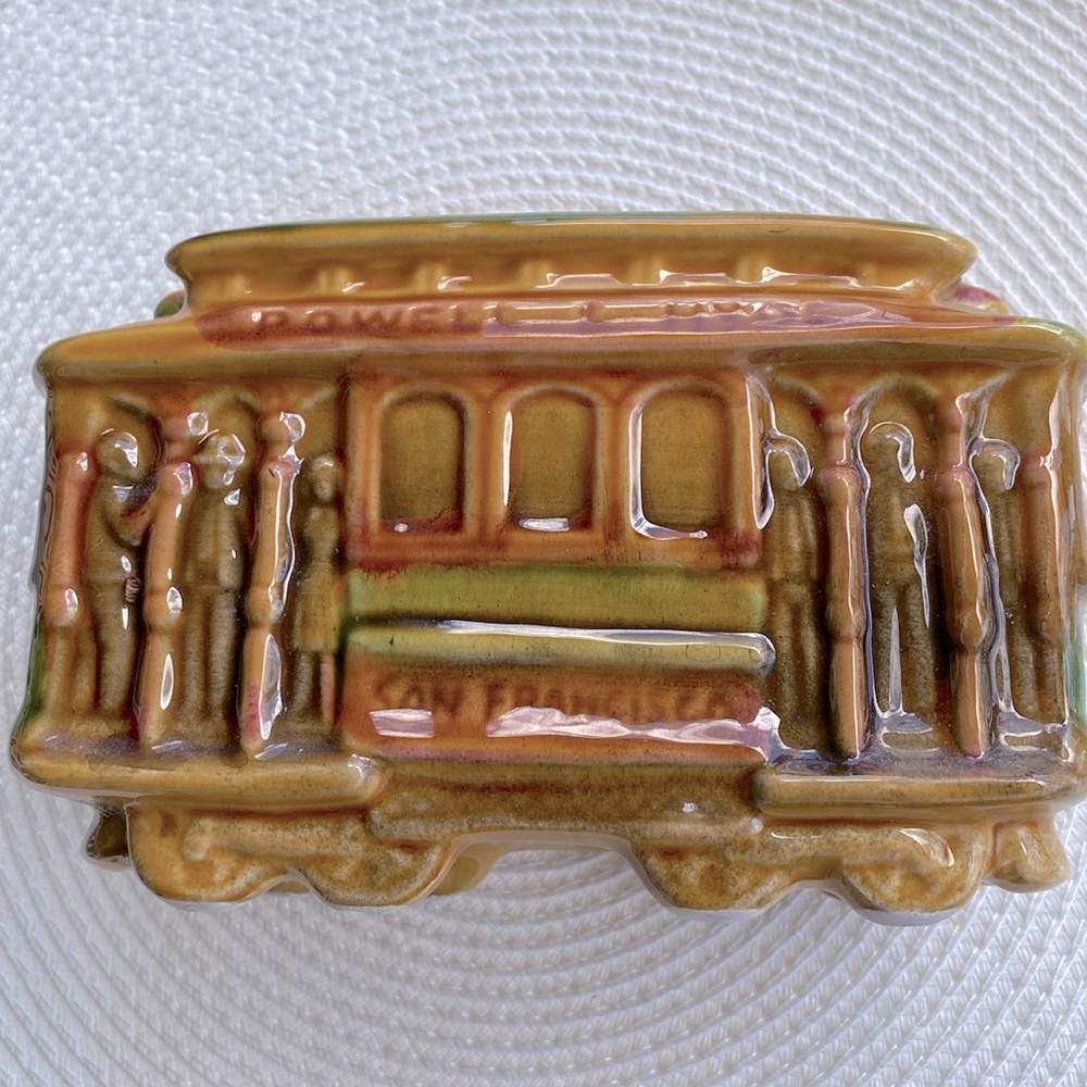 Vintage San Francisco “514” Trolley Car Planter
